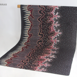 Batik Kombinasi Katun Prima Sanforized Merah Hitam